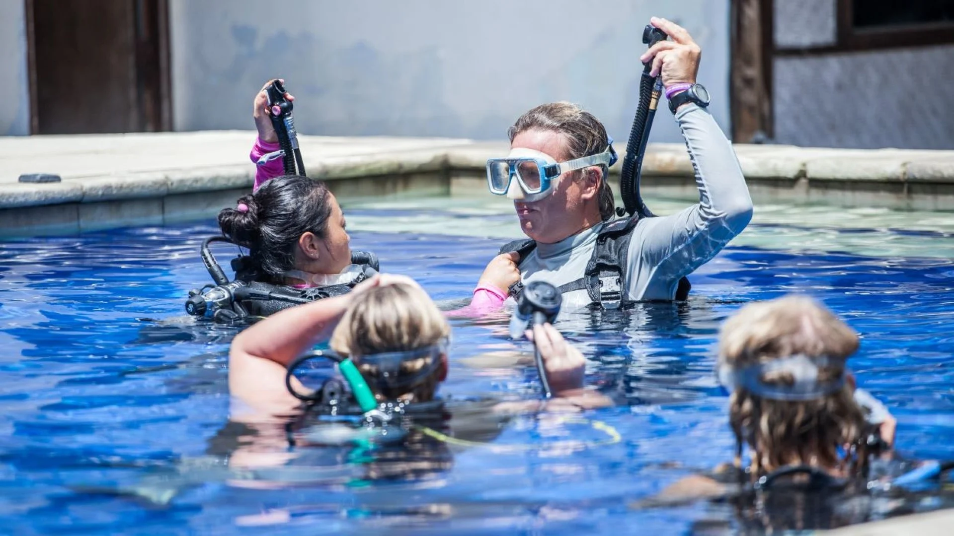 Placeholder — photograph of a first-time diver needed